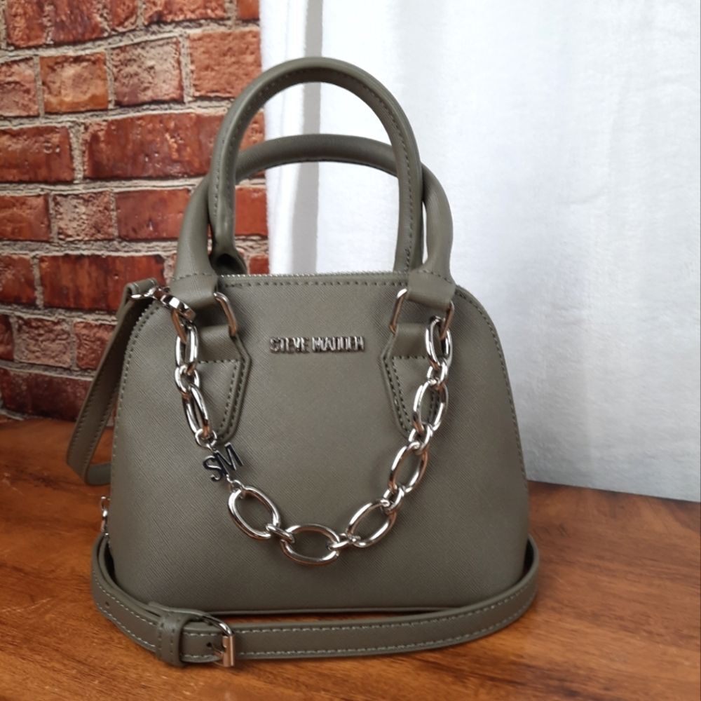 Steve Madden Green Satchel With Structured Shape … - image 2